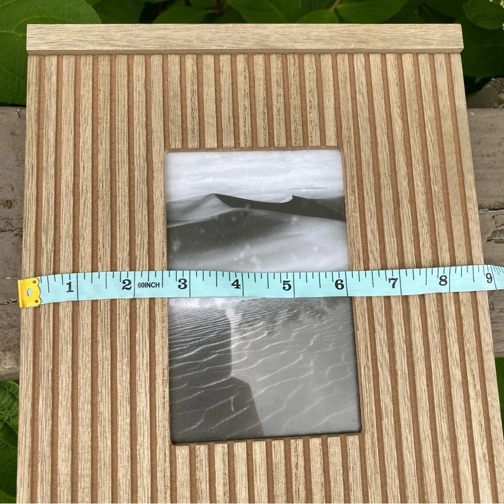 Threshold 4X6 Fluted Frame slats natural wooden picture frame farmhouse cottage